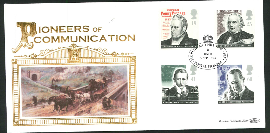 1995 - Communications First Day Cover - Sir Rowland Hill, Bath Postmark