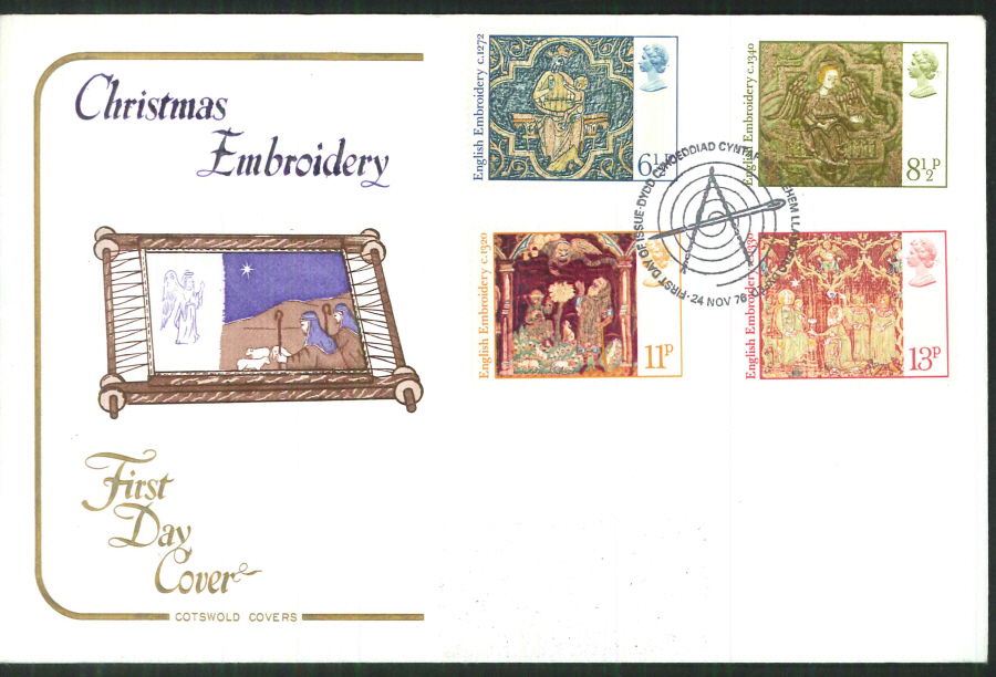 1976 Cotswold FDC Christmas F D I Bethlehem Postmark
