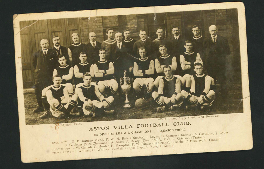 Postcard - Aston Villa Football Club, 1909-10, Birmingham