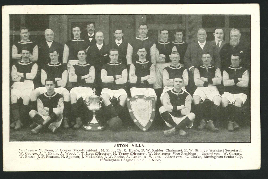 Postcard - Aston Villa Football Club, 1911-12, Birmingham