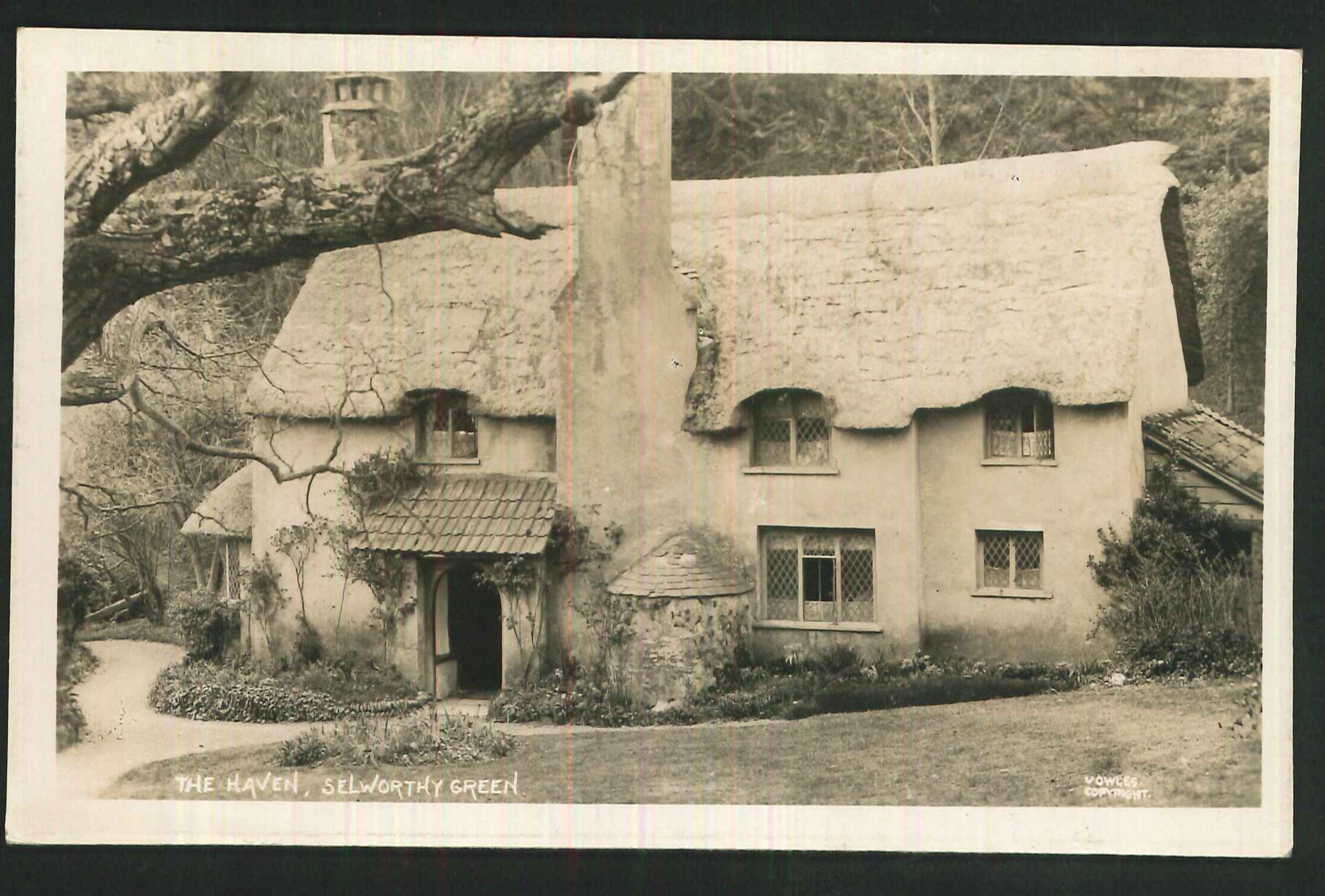 Postcard The Haven Selworthy Green Somerset 1936