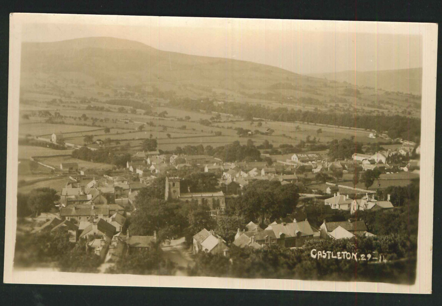 Postcard Plain Back Castleton Derbyshire