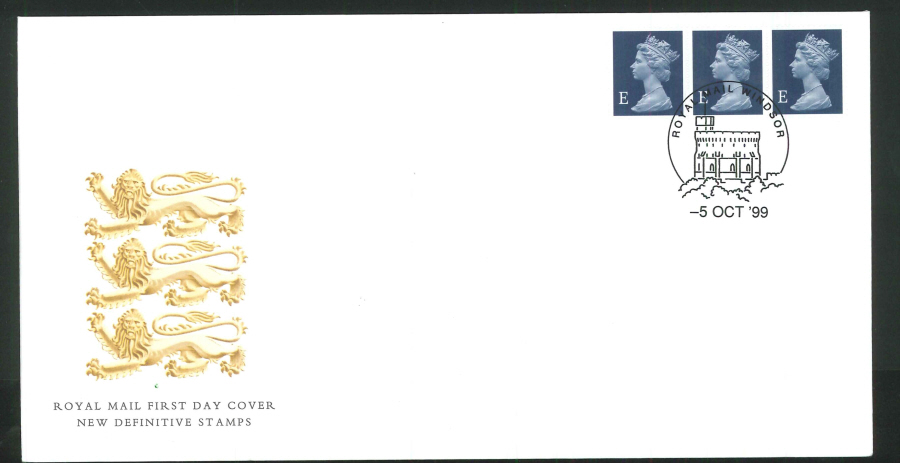 1999 New Definitives First Day Covers - Windsor Postmark - De La Rue Printer