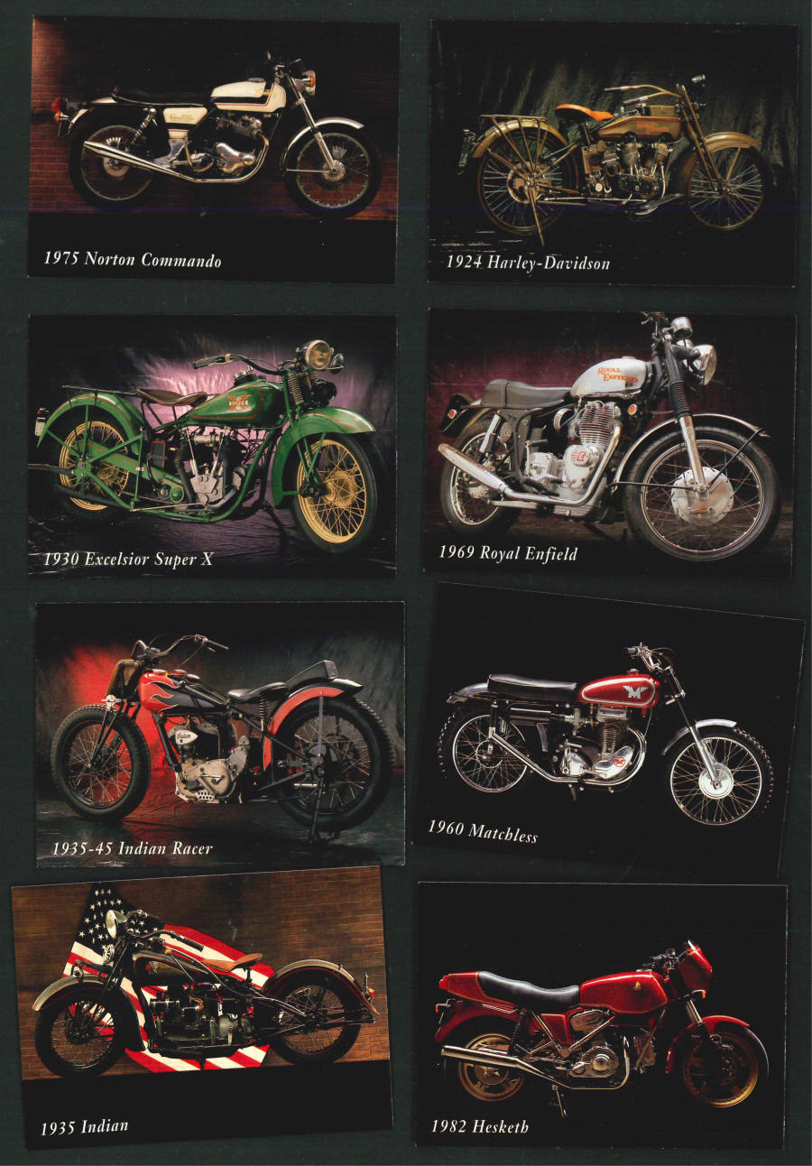 "INLINE Classic Motorcycle Cards" Trading Card set, by Chestnut