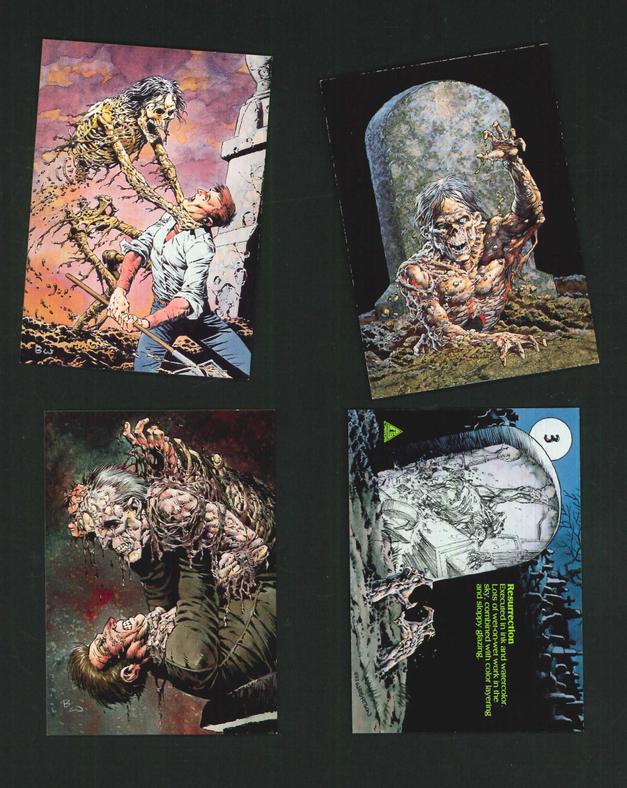 "Bernie Wrightson Series 1 Master of Macabre" Trading Card set, by FPG