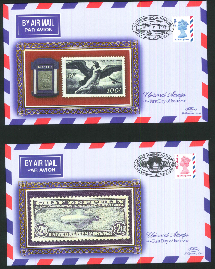 2003 - Univeral Stamps Pair of First Day Covers - Dover Kent/Southampton Postmarks