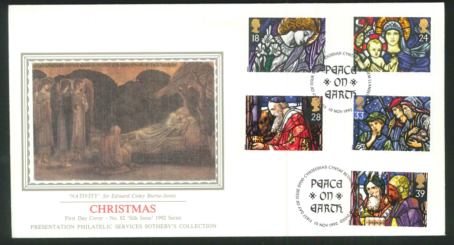 1992 - Christmas First Day Cover - Bethlehem, Llandeilo Postmark - Click Image to Close