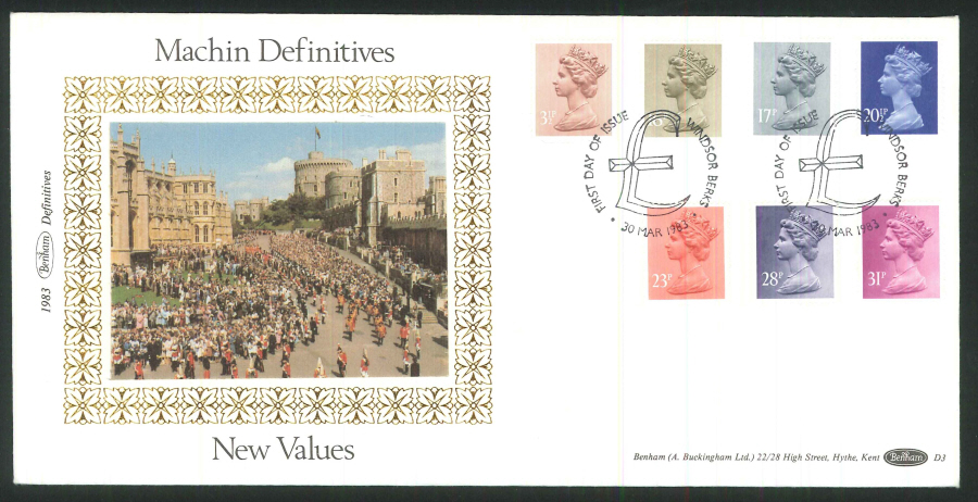 1983 - Machin Definitives First Day Cover- Windsor Postmark