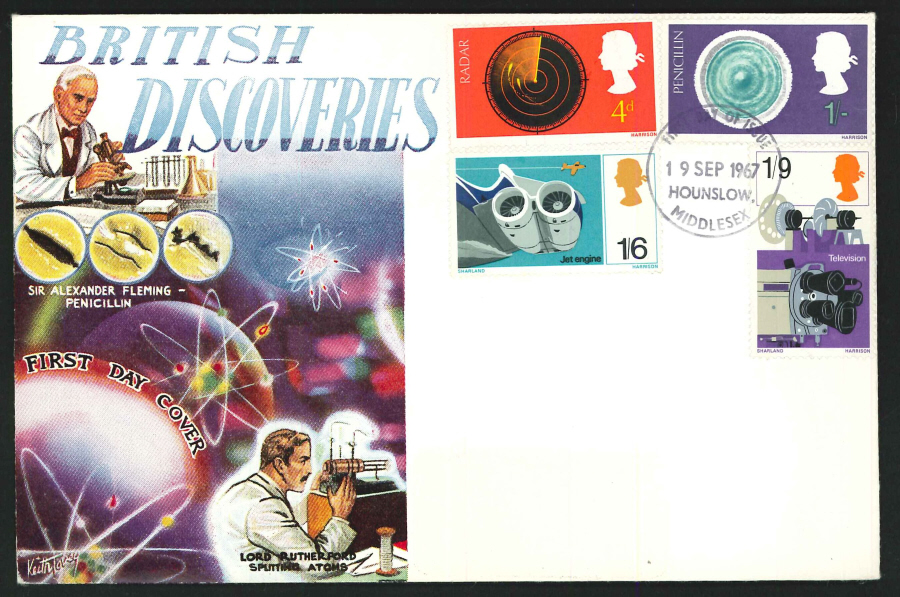 1967 - British Discoveries First Day Cover - Hounslow Postmark - Click Image to Close