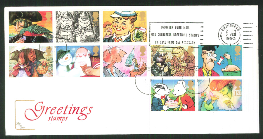 1993 - Greetings First Day Covers - Rivers Corner, Sturminster Newton Postmark - Click Image to Close