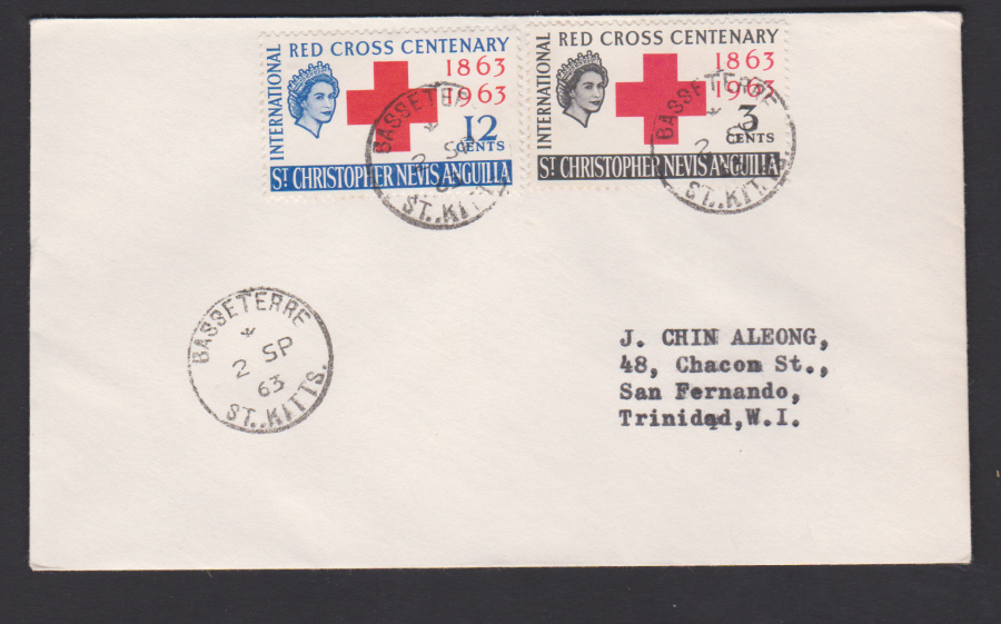 1963 St Christopher- Nevis- Anguilla Red Cross - Click Image to Close