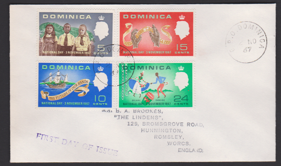 1967 Dominica FDC National Day