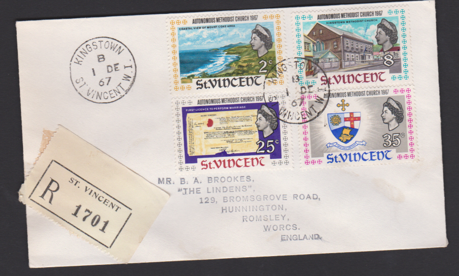 1967 St Vincent FDC Methodist Church - Click Image to Close
