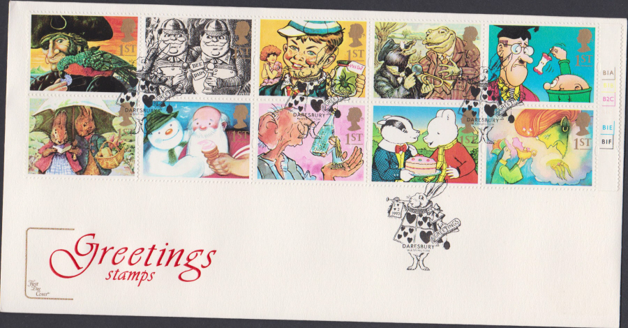 1993 - Greetings First Day Covers COTSWOLD - Daresbury,Warrington Postmark