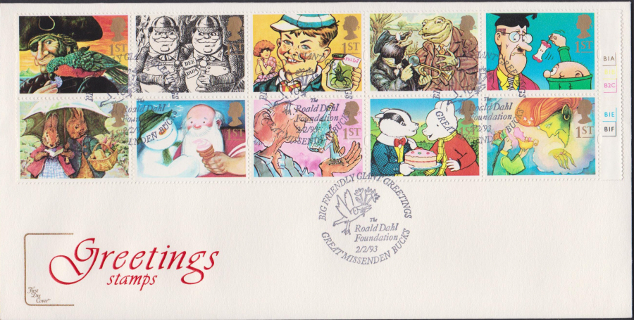 1993 - Greetings First Day Covers COTSWOLD - Great Missenden Bucks Postmark