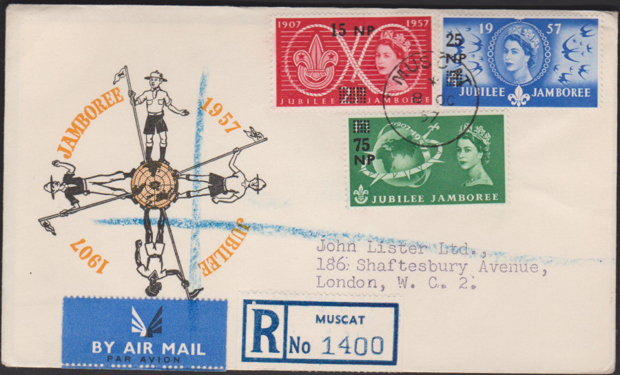 1957 Scouts Muscat Cover MUSCAT C D S Registered
