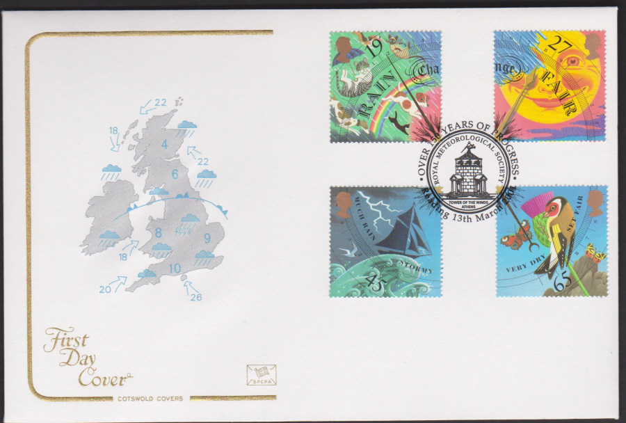 2001 -The Weather FDC Cotswold - 150 Years of Progress Reading Postmark