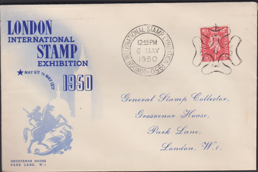 1950 London International Stamp Exhibition London Cover - Click Image to Close