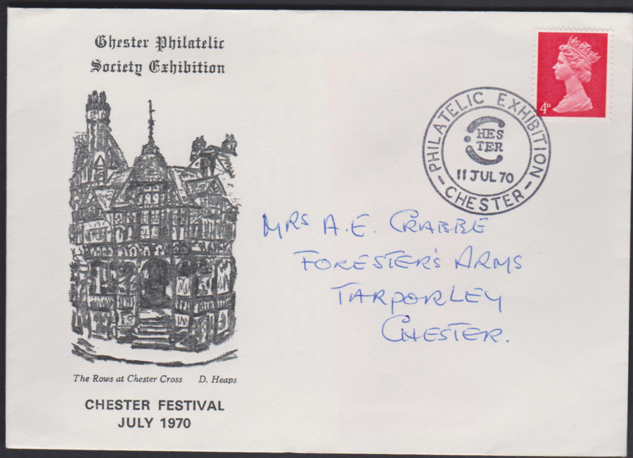 1970 Chester Philatelic Exhibition Chester Cover