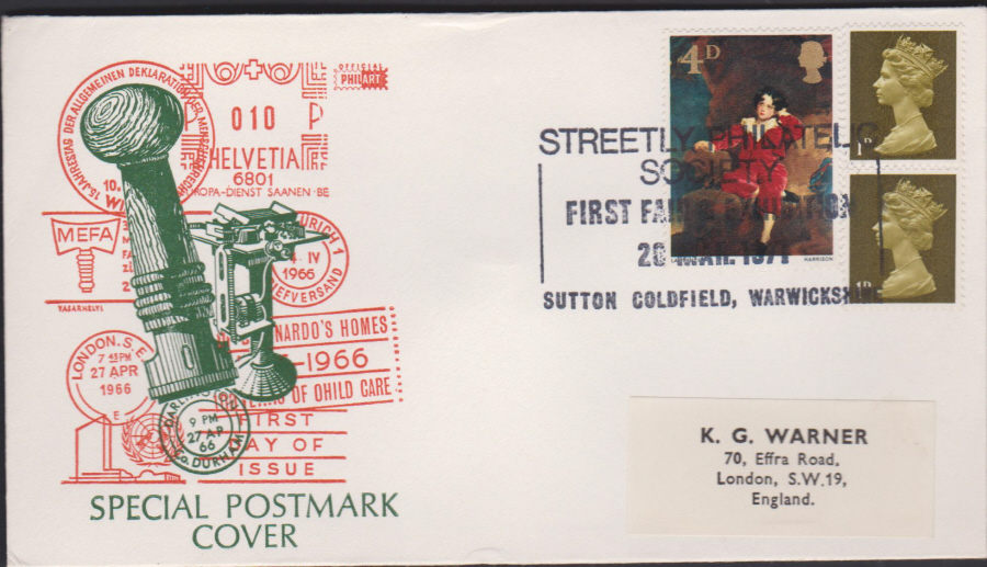 1971 Streetly Philatelic Exhibition Sutton Coldfield Cover