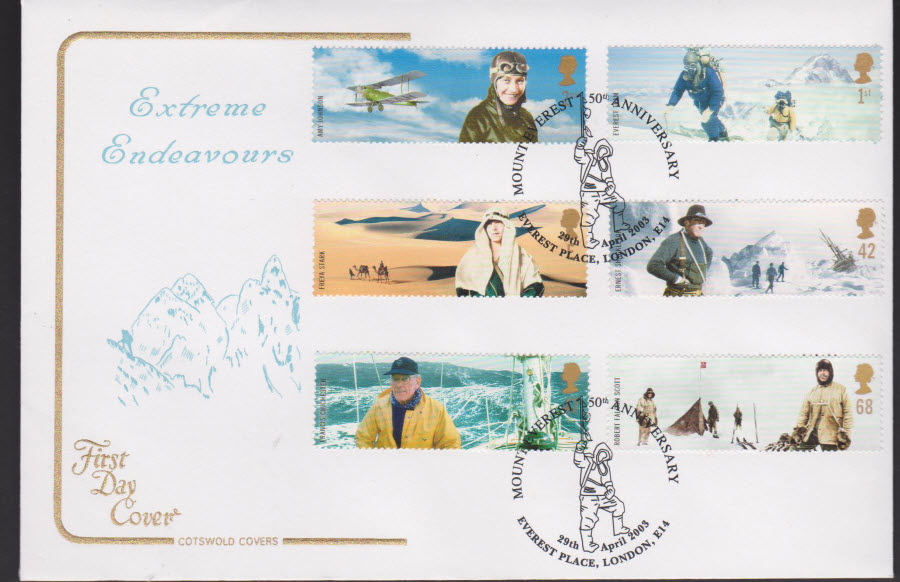 2003 - Extreme Endeavors COTSWOLD FDC Everest Place Postmark