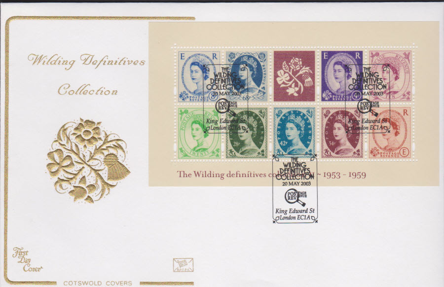 2003 - Wildings COTSWOLD FDC King Edward Street EC1A Postmark - Click Image to Close