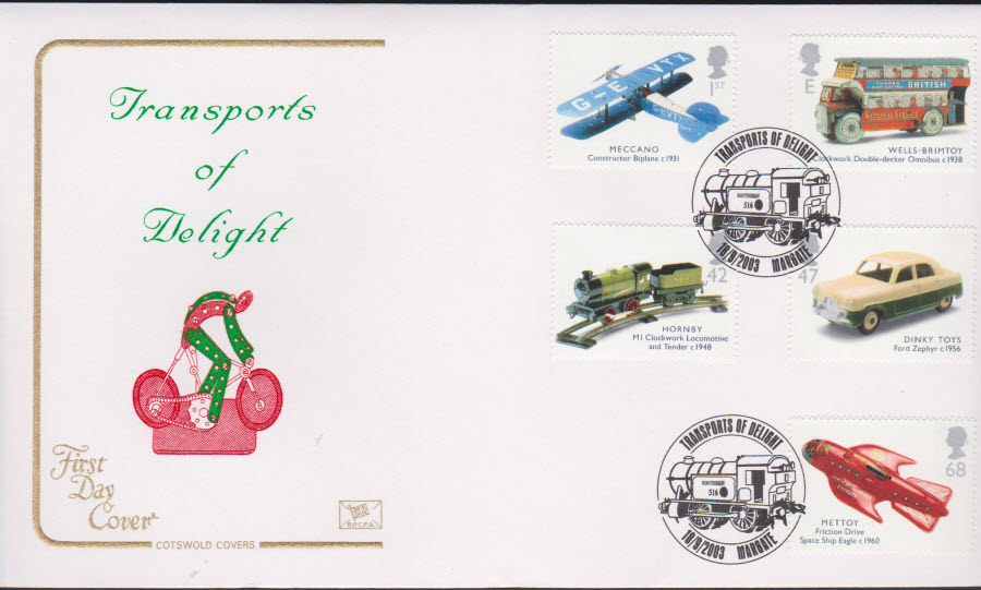 2003 - Transports of Delight COTSWOLD FDC Margate Postmark - Click Image to Close