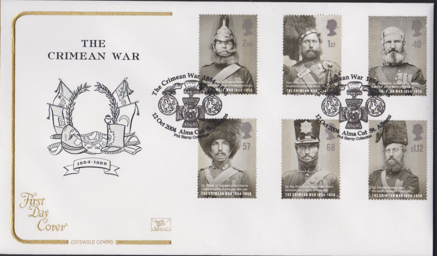 2004 - Crimean War COTSWOLD FDC St Albans Postmark