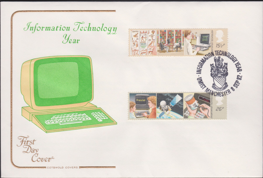 1982 - Information Technology Year COTSWOLD - Information Tech.Year,UMIST, Manchester Postmark - Click Image to Close