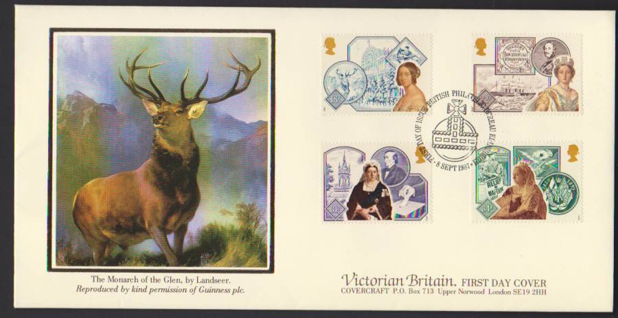 1987- Covercraft Victorian Britain First Day Cover Edinburgh Postmark - Click Image to Close