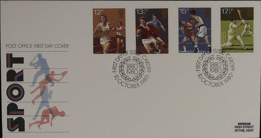 1991 - Royal Mail FDC Sport Stamps :-F D I Cardiff Postmark - Click Image to Close