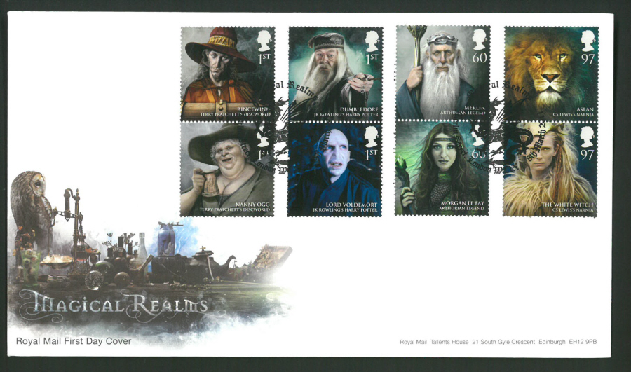 2011 Magical Realms Royal Mail First Day Cover - Merlin St London Postmark