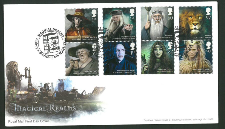 2011 Magical Realms Royal Mail First Day Cover - Bishop's Stortford Postmark - Click Image to Close