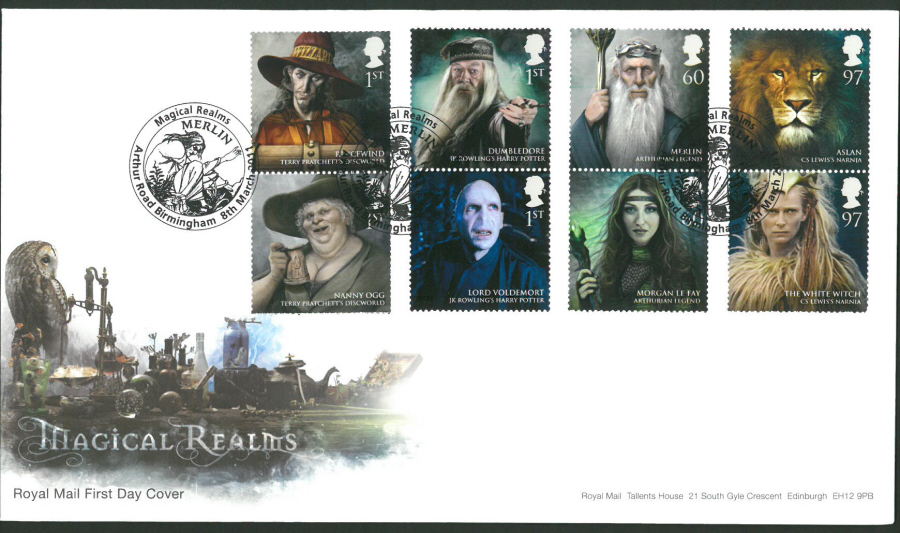 2011 Magical Realms Royal Mail First Day Cover - Arthur Rd Birmingham Postmark