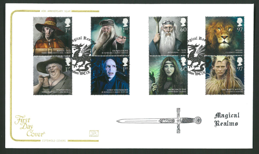 2011 Magical Realms Cotswold First Day Cover - Merlin St London Postmark