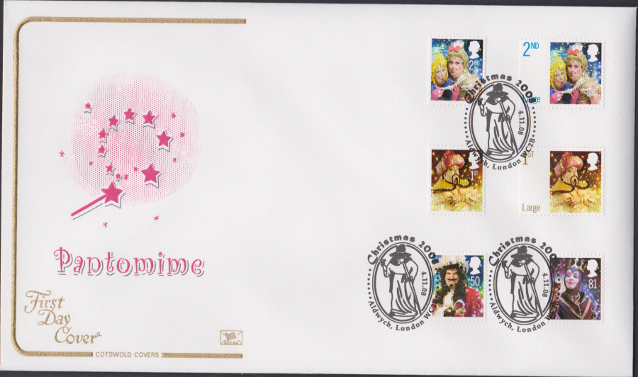 2008 -Christmas Set COTSWOLD FDC - Aldwych,London WC2B Postmark - Click Image to Close