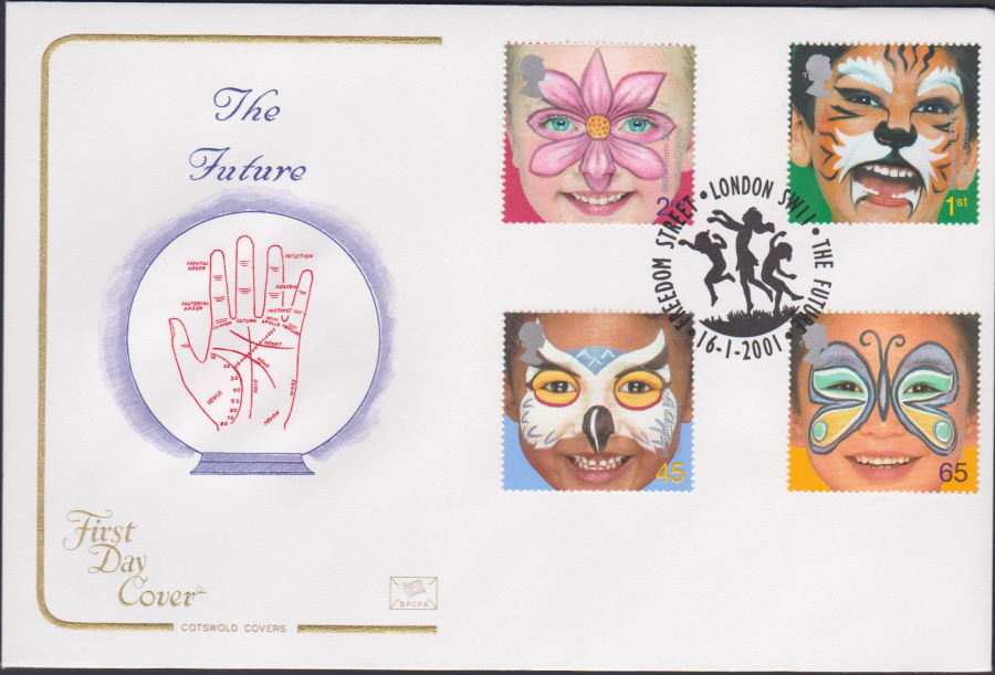 2001 -The Future FDC COTSWOLD - The Future,Freedon St, London SW11 , Postmark - Click Image to Close