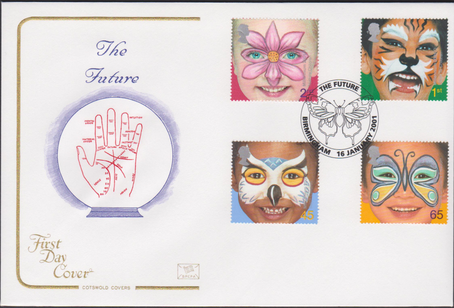 2001 -The Future FDC COTSWOLD - The Future,Birmingham , Postmark