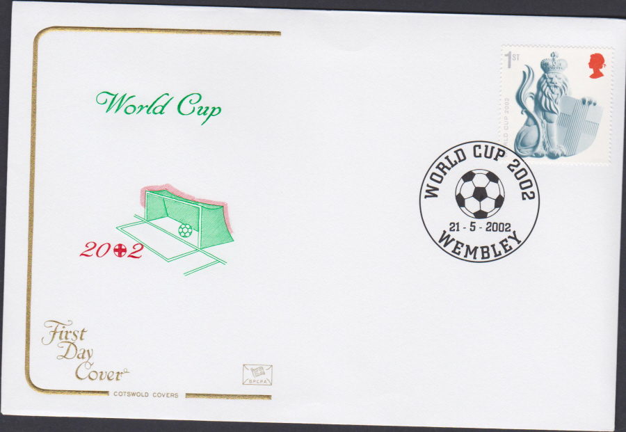 2002 - World Cup COTSWOLD FDC - Wembley World Cup 2002 ( Football ) Postmark