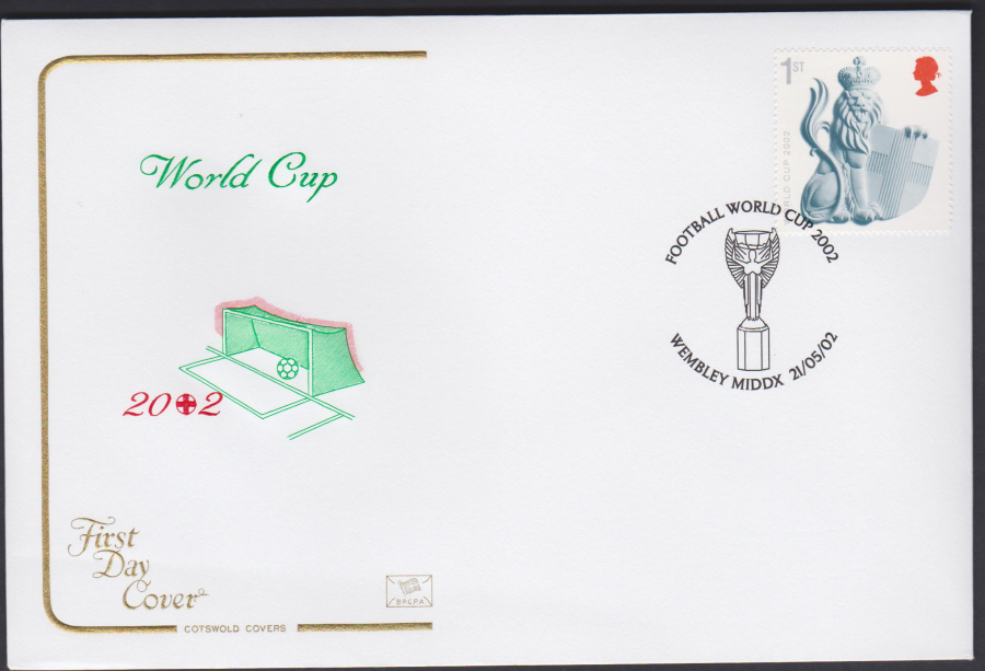 2002 - World Cup COTSWOLD FDC -Wembley ( World Cup ) Postmark