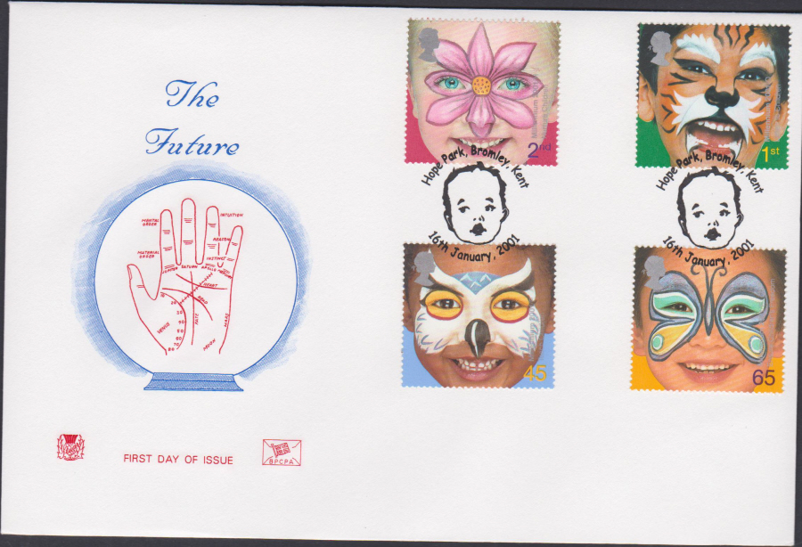2001 -The Future FDC Stuart - Hope Park,Bromley,Kent Postmark