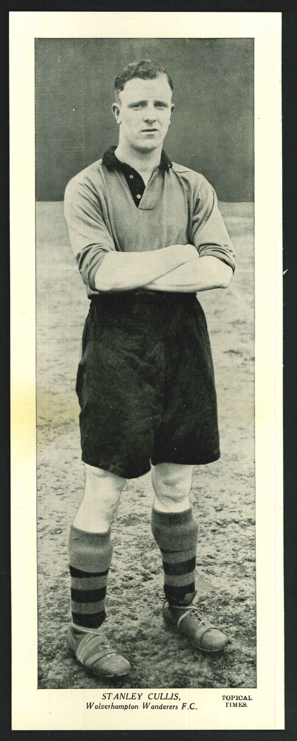Topical Times Large B & W Stanley Cullis Wolverhampton Wanderers F C