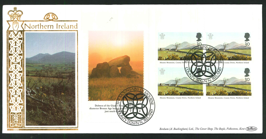 1994 - Northern Ireland First Day Cover - Mountains of Mourne Postmark - Click Image to Close