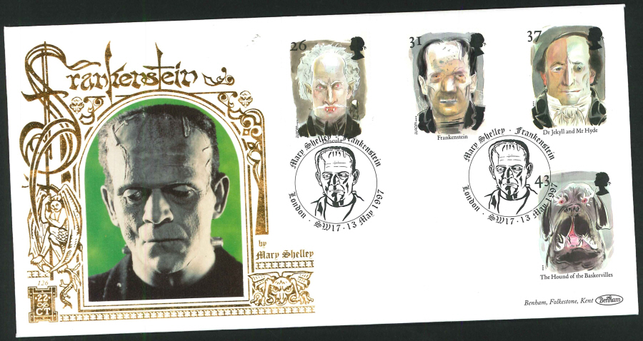 1997 - Tales of Horror First Day Cover - Mary Shelley, Frankestein SW17 Postmark