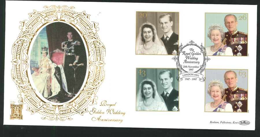 1997 - Queen's Golden Wedding Commemorative Cover - London SW1 Postmark
