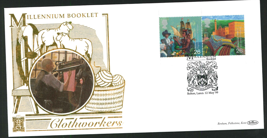 1999 - Millennium Booklet First Day Cover - Bolton Postmark - Click Image to Close