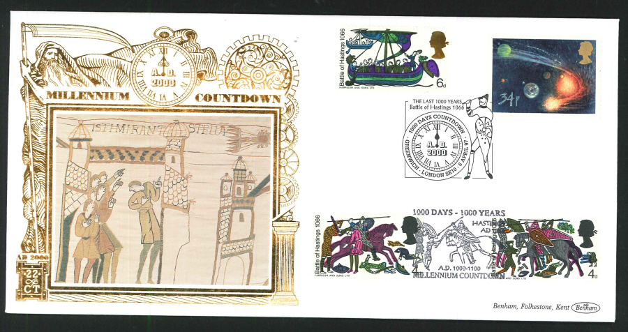 1997 - Millennium Countdown Commemorative Cover - 1000 Days Countdown, Greenwich Postmark