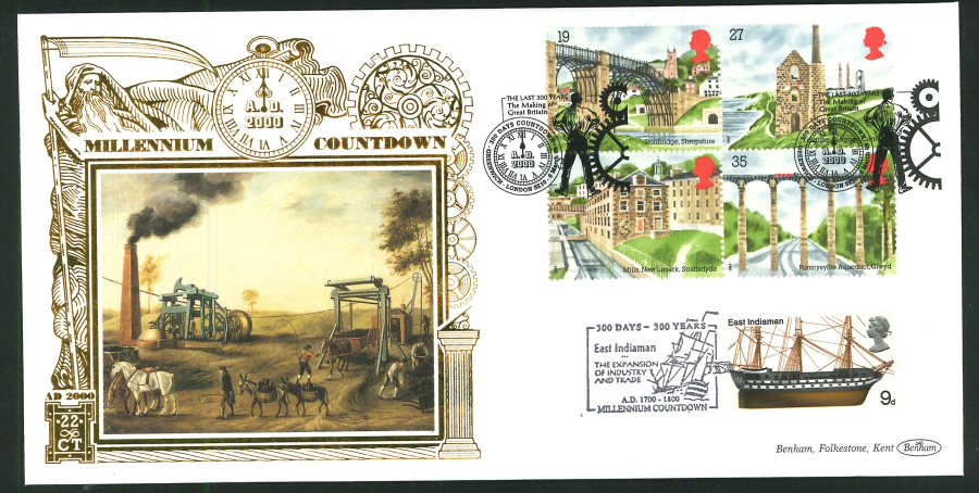 1998 -Millennium Countdown Commemorative Cover - 300 Days Countdown, Greenwich Postmark - Click Image to Close