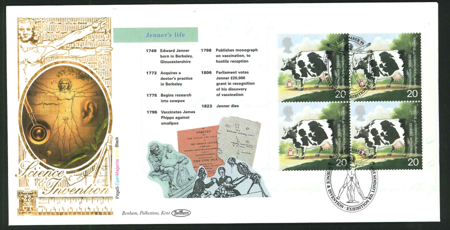1999 - Farmers' Tale Retail Booklet First Day Cover - Exhibition Road, SW1 Postmark