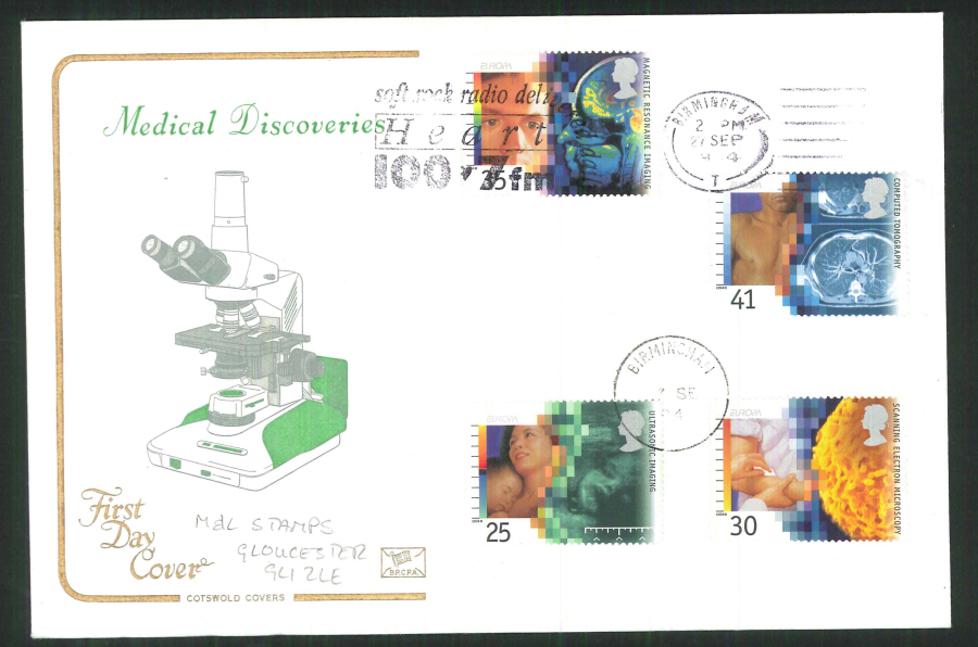 1994 - Medical Discoveries Cotswold Slogan FDC - Heart Radio Slogan Postmark - Click Image to Close